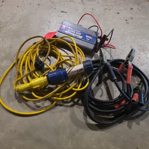 Trouble Light, Jumper Cables, And AC/DC Power Inverter