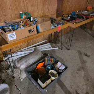 Battery Charger, Drills, And Saws