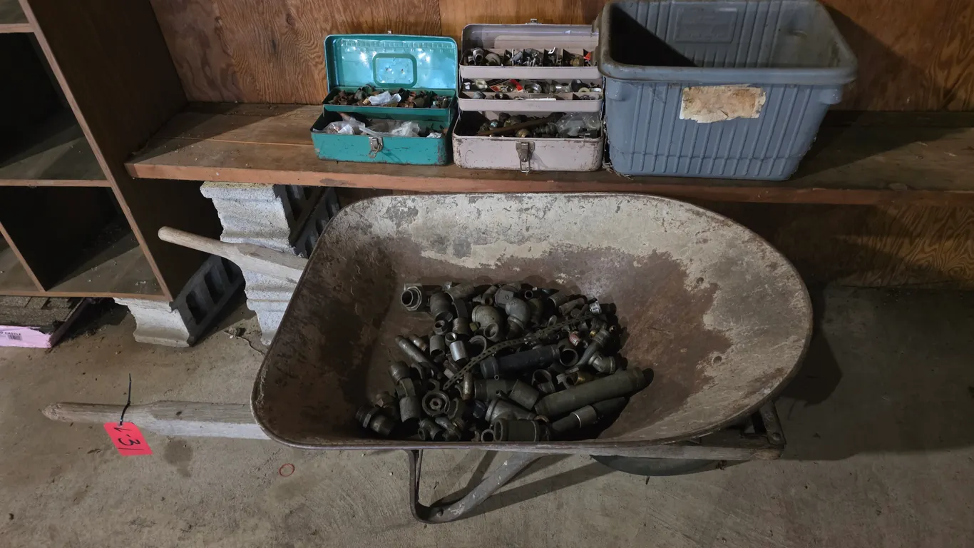 Wheelbarrow And Misc Pipe Fittings