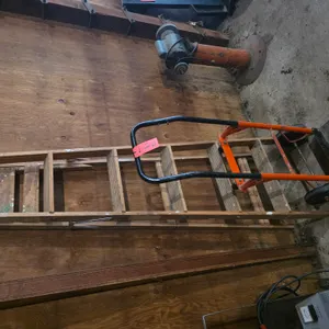 2-Wheel Cart And 6 Ft Wood Ladder