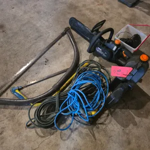 Worx Battery-Operated Chainsaw With Hand Saws And Extension Cords