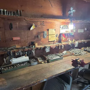 All Contents Of Bench Including The 3 1/2" Vise, Bolts, And Misc