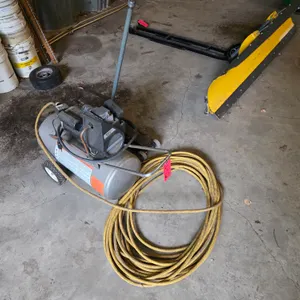 Campbell Hausfeld 13 Gal Tank Air Compressor With 4 HP Electric Motor, Comes With Connected Air Hose