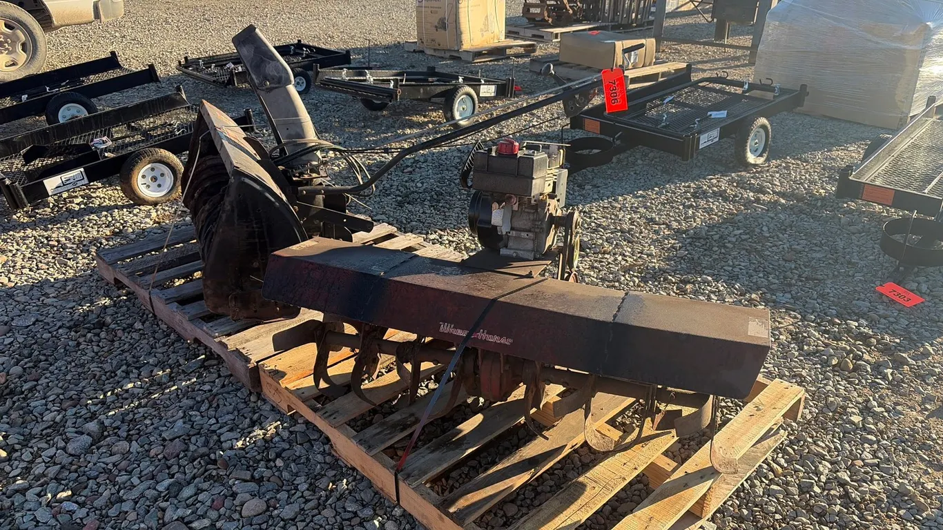 Approx. 42" Craftsman Snowblower Attachment And Approx. 50" Wheel Horse Rototiller Attachment
