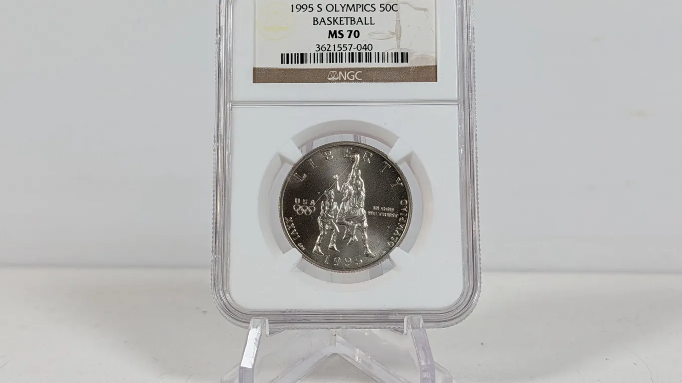 1995 S Olympics 50C Basketball Commemorative Half Dollar