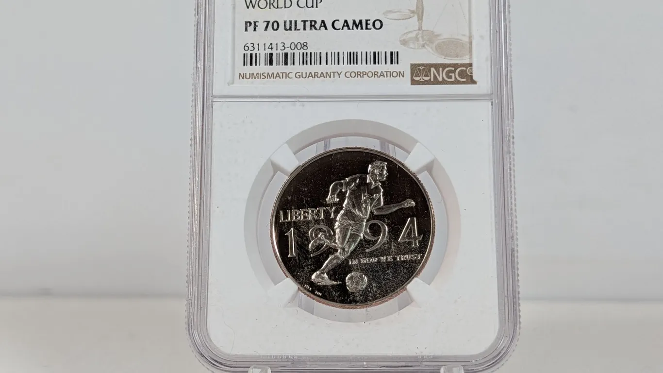 1994 P World Cup 50C Half Dollar PF 70 Ultra Cameo Coin