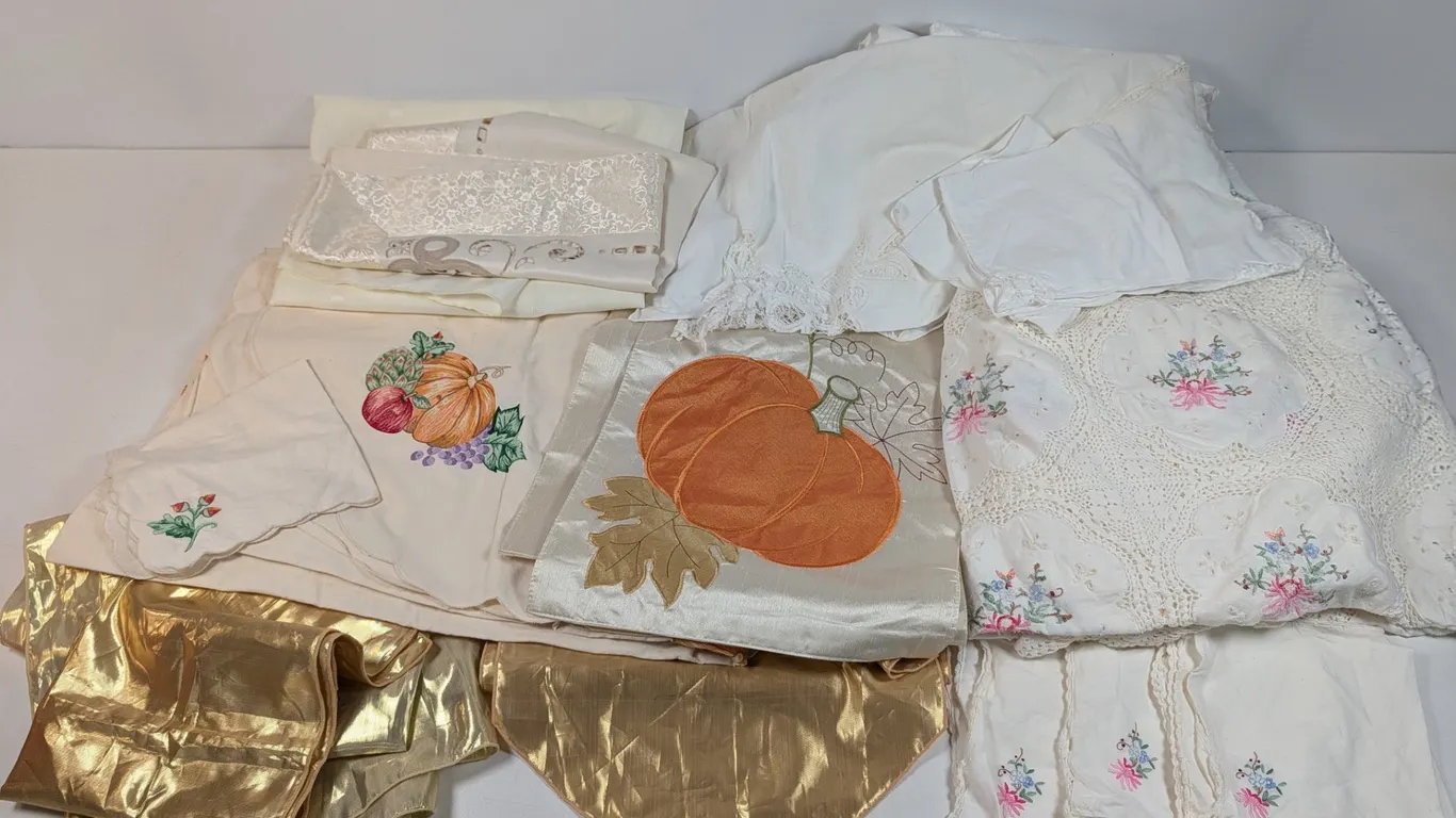 Assorted Embroidered and Seasonal Linens