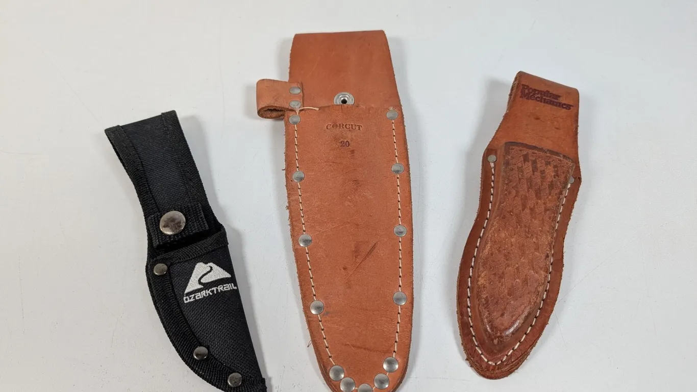 Three Assorted Knife Sheaths