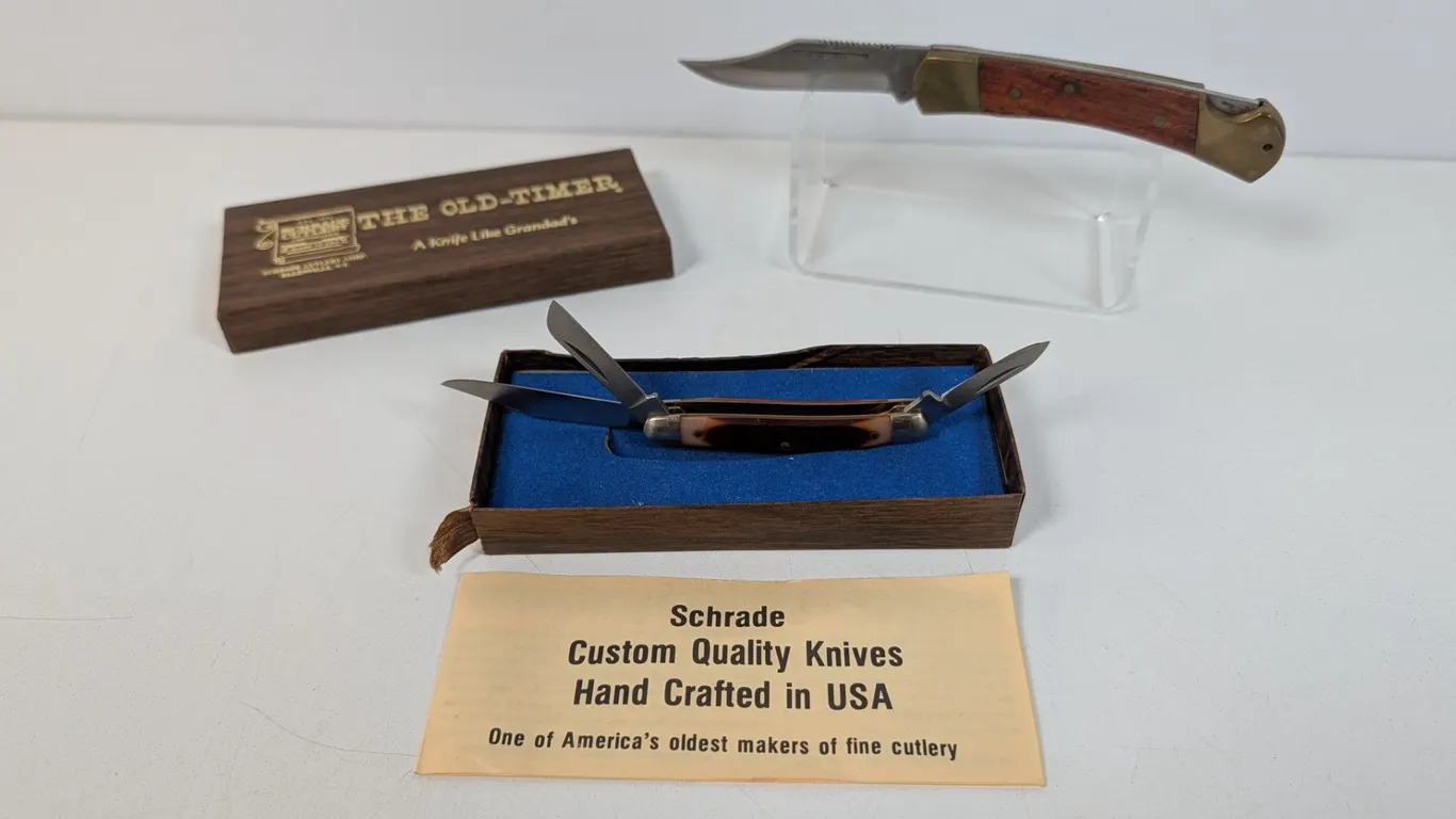 Schrade Old-Timer and Buck Knife