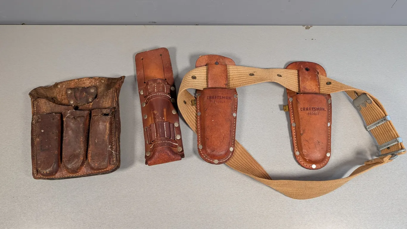 Leather Tool Holsters and Belt