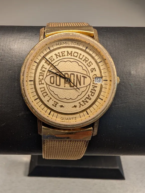 Hamilton DuPont Gold Tone Mesh Band Watch