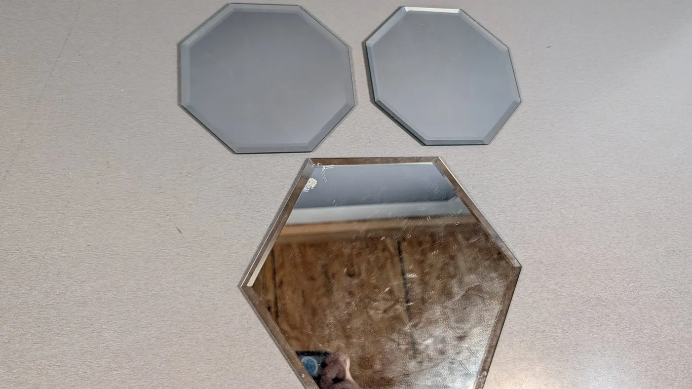 Geometric Beveled Mirrors