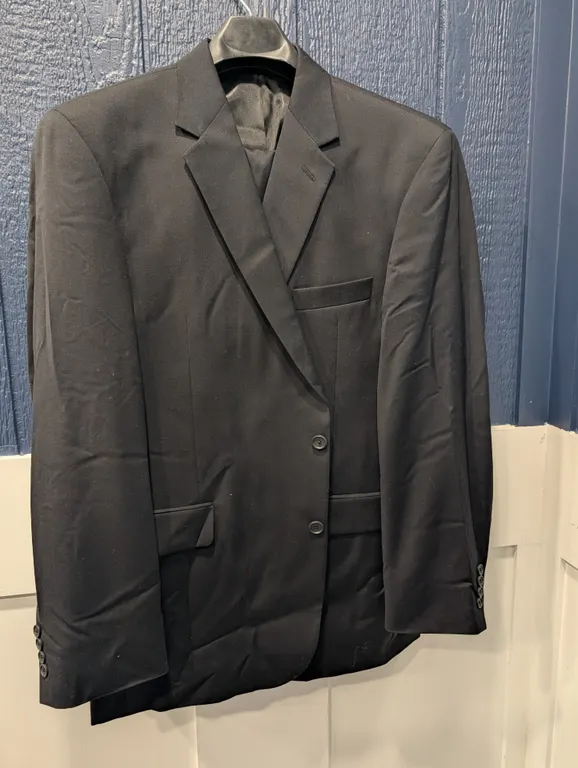 Stafford Black Wool Blend Classic Fit Suit