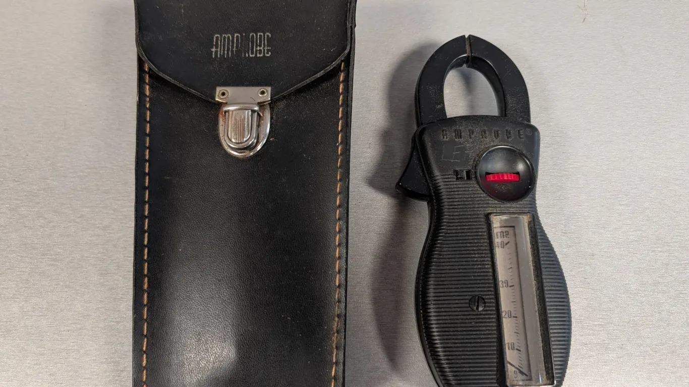 Vintage Amprobe Clamp Meter with Case