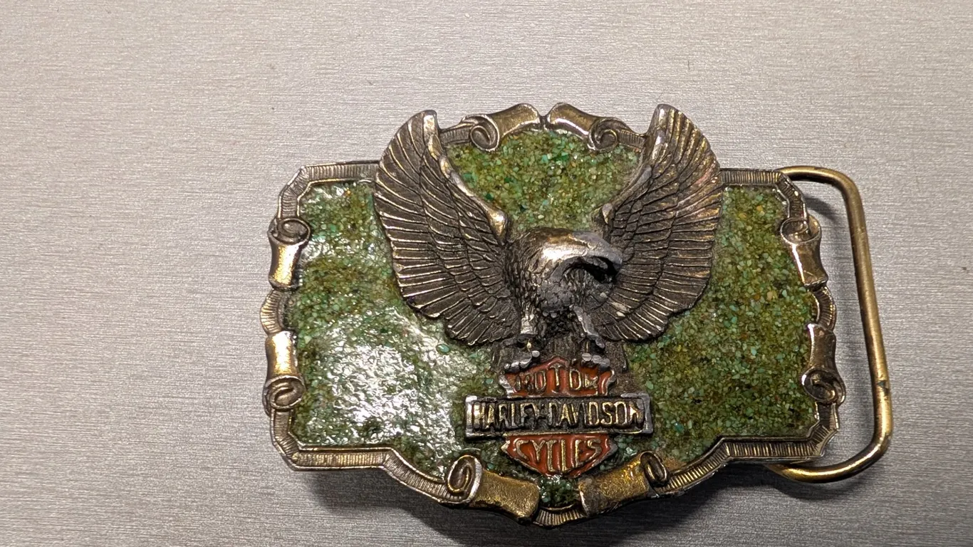 Vintage Harley-Davidson Eagle Belt Buckle