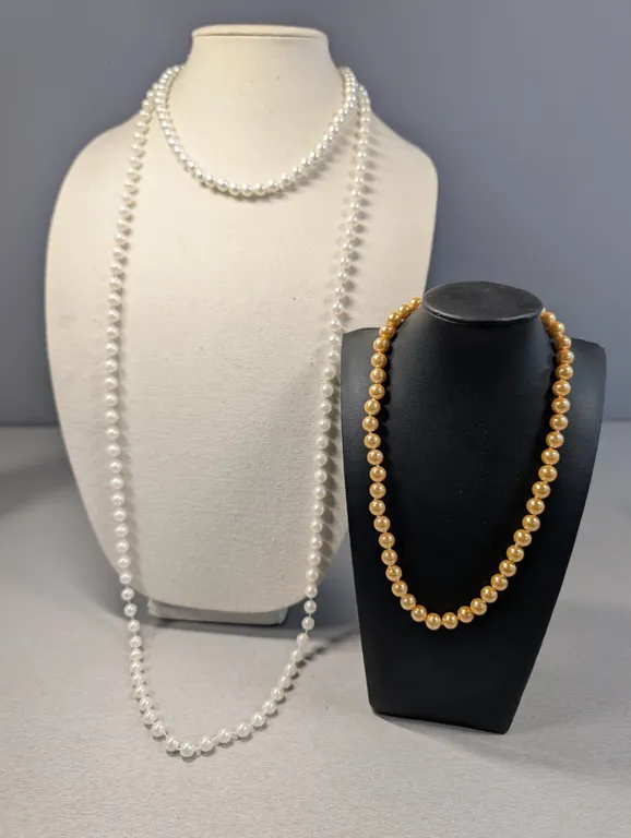 Pearl-style Bead Necklaces, Set of 3