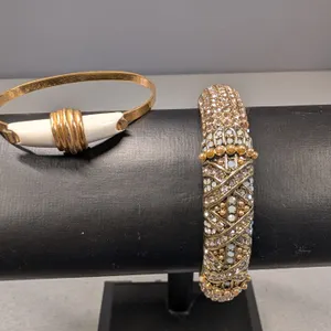 Heidi Daus and Modernist Style Bracelet,  2 Pcs