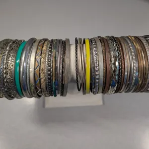 Mixed Metal Bangle Bracelet Lot