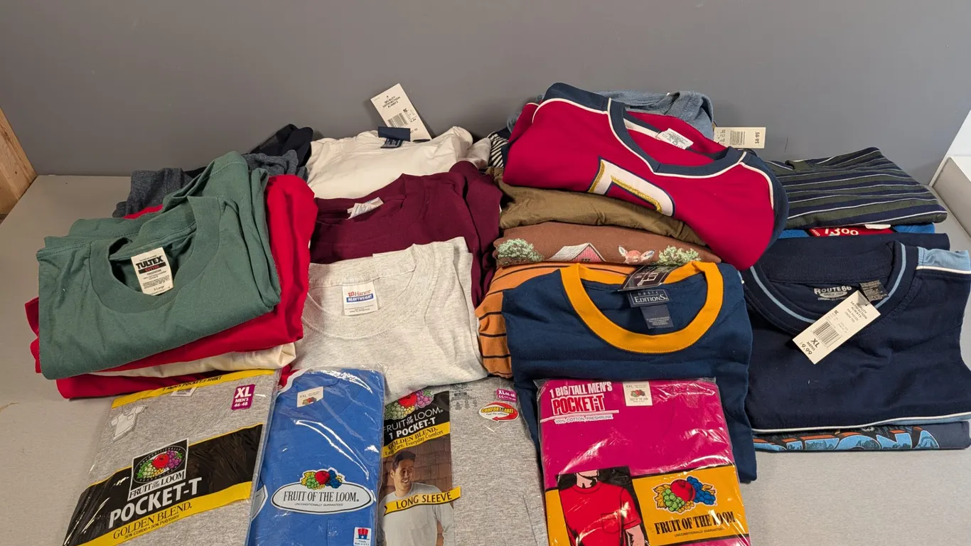 Mixed Lot of Men's T-Shirts and Undershirts