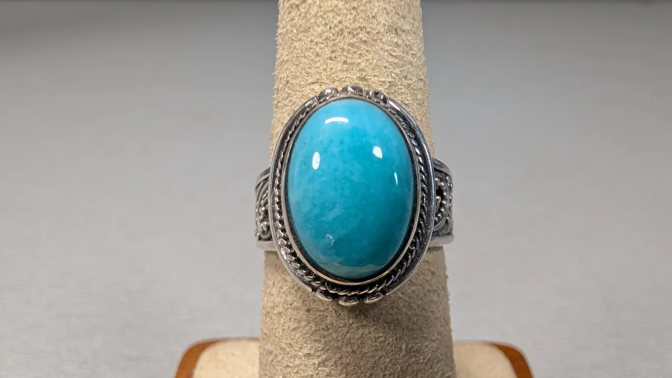 Sarda Sterling Silver and Turquoise Ring