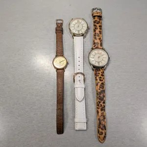 Lot of 3 Ladies Wristwatches: Hamilton Service Watch, Kessaris, and Generic Quartz Watch