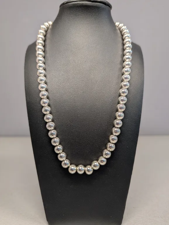 Napier Silver-Tone Beaded Necklace
