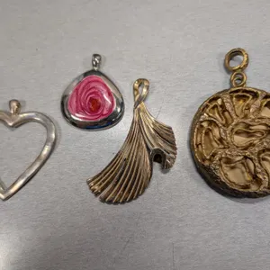 Assorted Metal Pendants and Charms