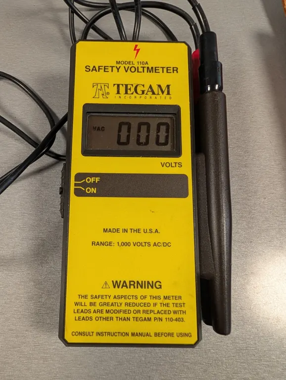 TEGAM Model 110A Safety Voltmeter with Leather Case