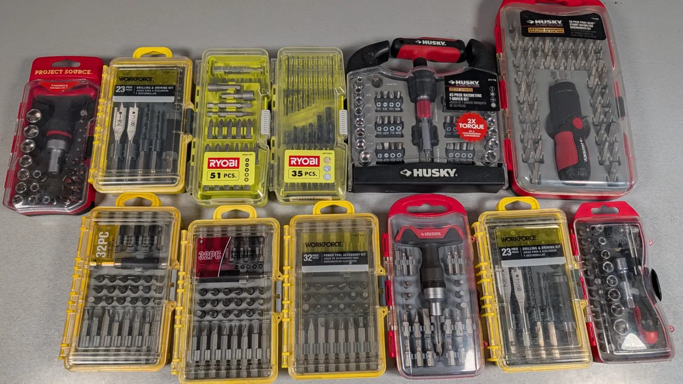 Assorted Driving and Drilling Tool Kits