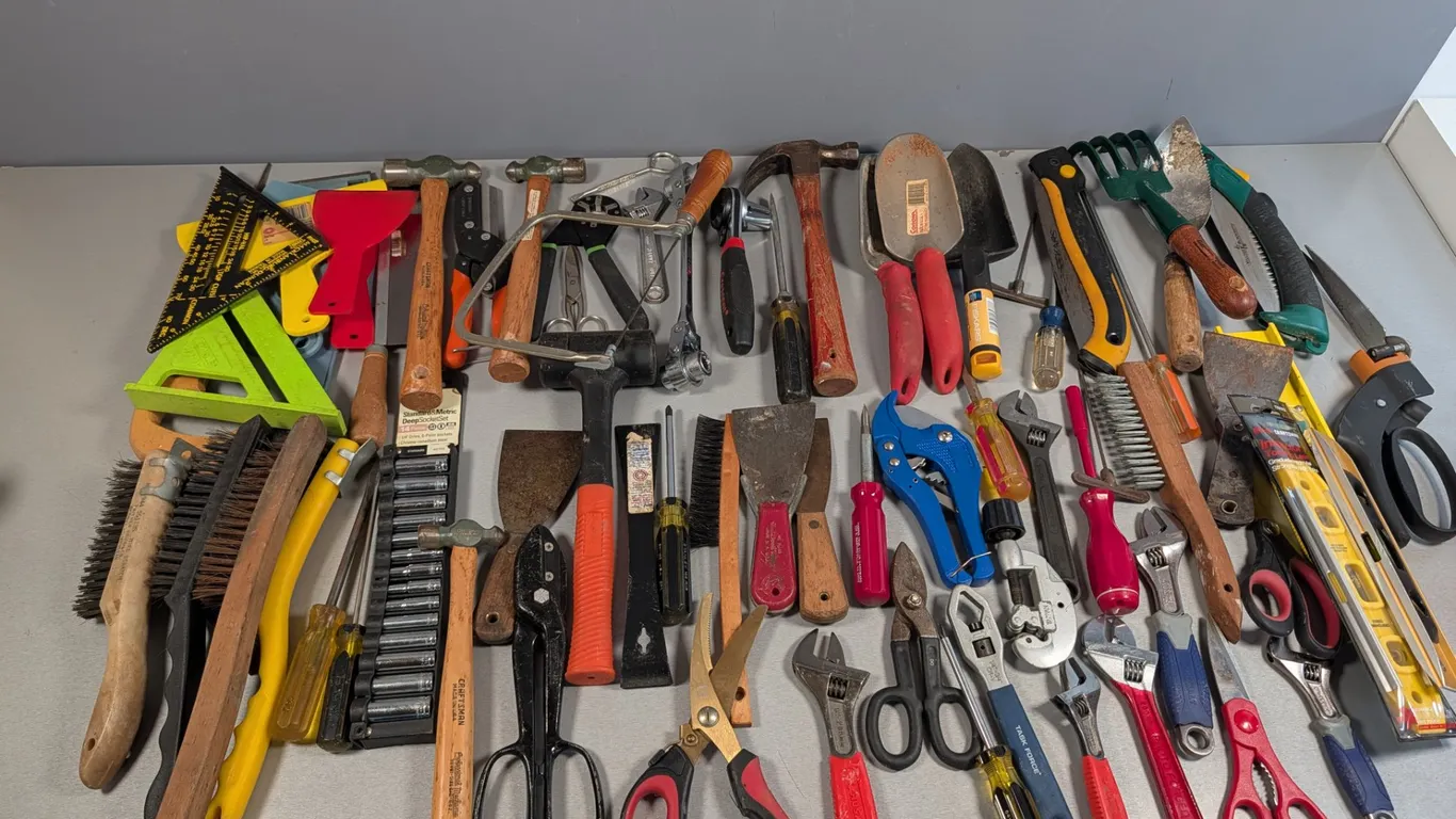 Assorted Hand Tools and Workshop Accessories