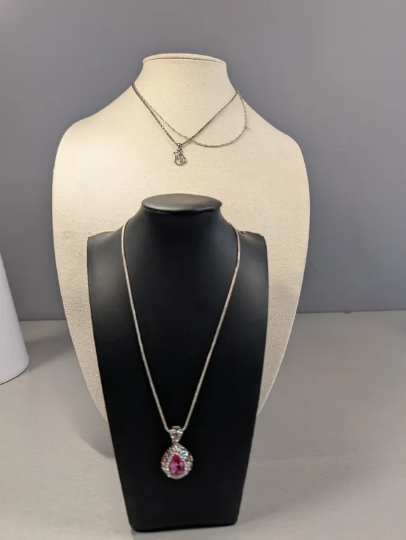 Lot of Three Necklaces with Pendants