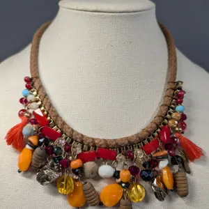 Multicolor Beaded Statement Necklace