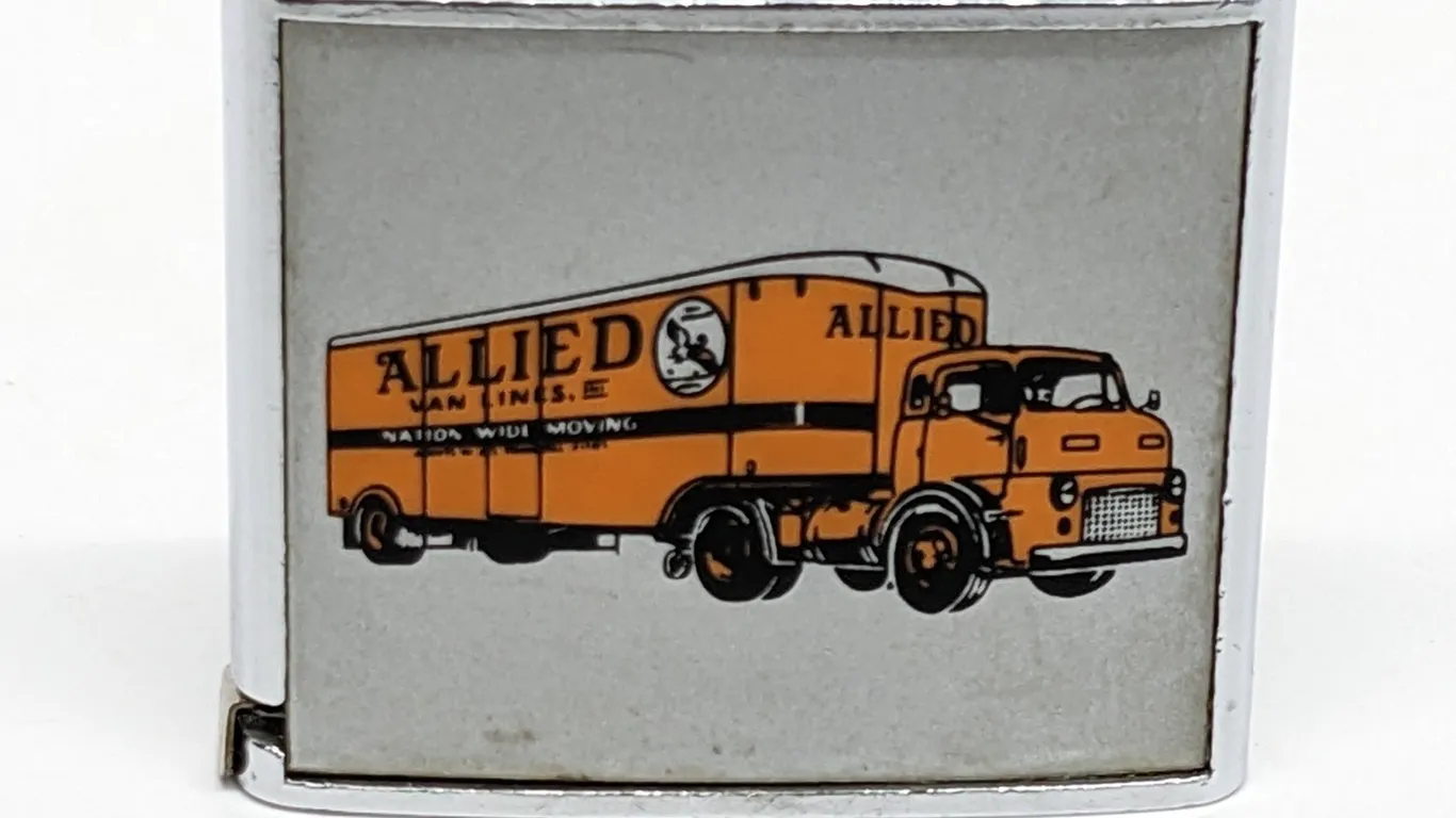 SEMI TRACTOR TRUCK ALLIED VAN LINES MOVING CO BARLOW TAPE MEASURE
