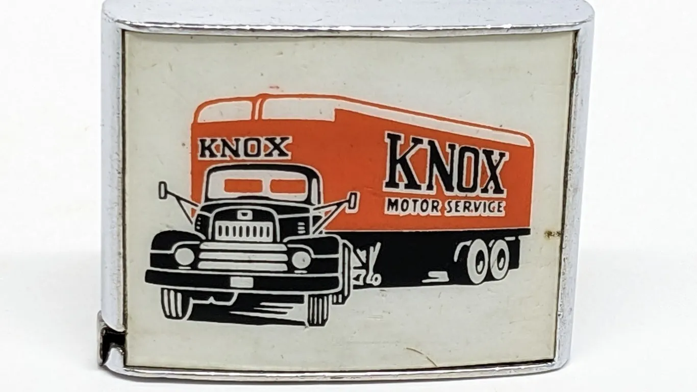 SEMI TRACTOR TRUCK KNOX MOTOR SERVICE BARLOW TAPE MEASURE