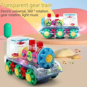 Playbees Light-Up Transparent Gear Train Toy