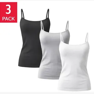 Splendid Cami 3-Pack XL/TG White Shelf Bra Cotton