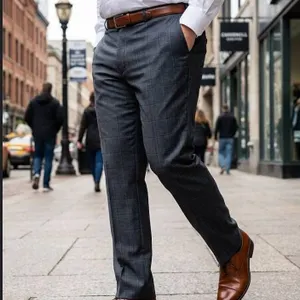 Haggar Suit Pants 40x32 Flex Waistband Blue
