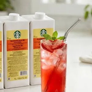 Starbucks Strawberry Acai 8X Concentrate 1L x2