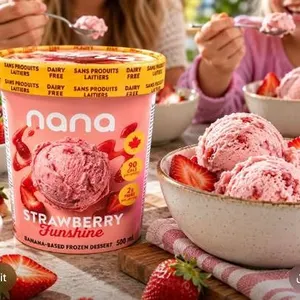 Nana Strawberry Funshine Plant-Based Dessert 8X500ml