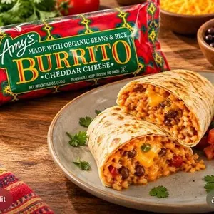Amy's Cheddar Cheese Burrito 12X156g