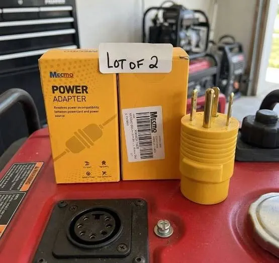 Mecmo 50A to 30A RV Power Adapter, Lot of 2