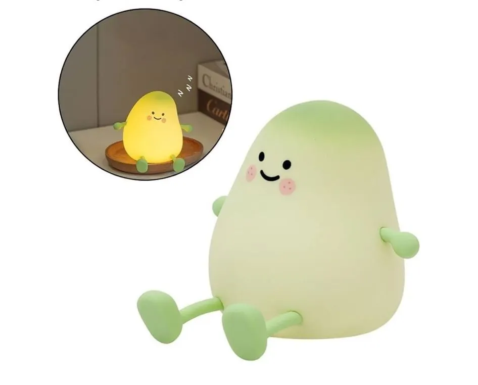 Lot of 2 - BildeeMait Green Mango Silicone Lamp