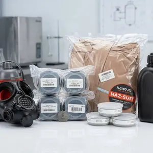 MIRA Safety Gas Mask Kit With NBC Suit, Filters