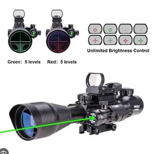 Pinty 4-12x50 EG Rifle Scope Crosshairs New