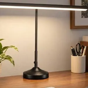 NovoLido LED Desk Lamp Base and Clamp Black
