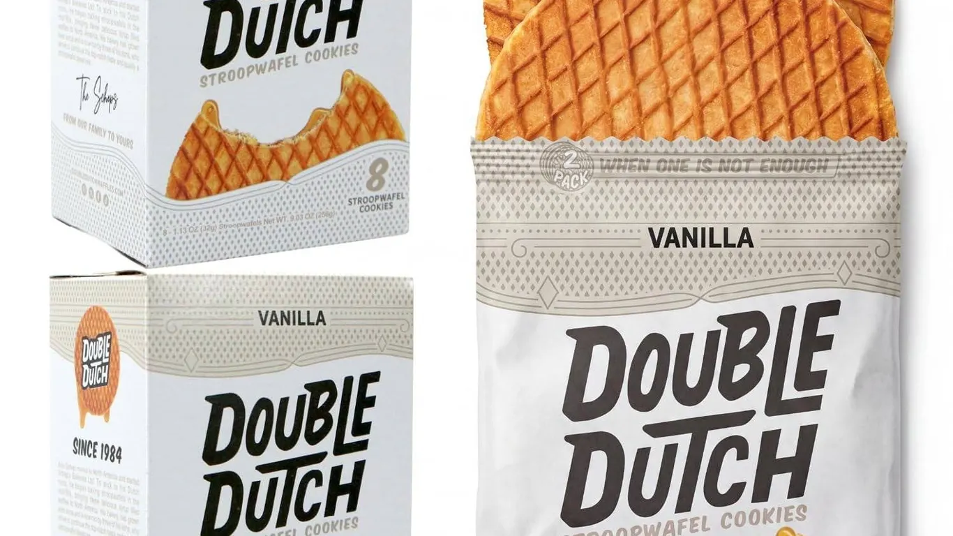 Double Dutch Vanilla Stroopwafels 16 Pack 512g