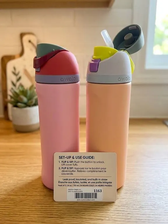 Owala FreeSip Bottle 24oz 2-Pack Insulated
