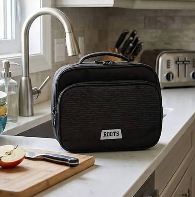 2 Roots EST.1973 Black Lunch Bags