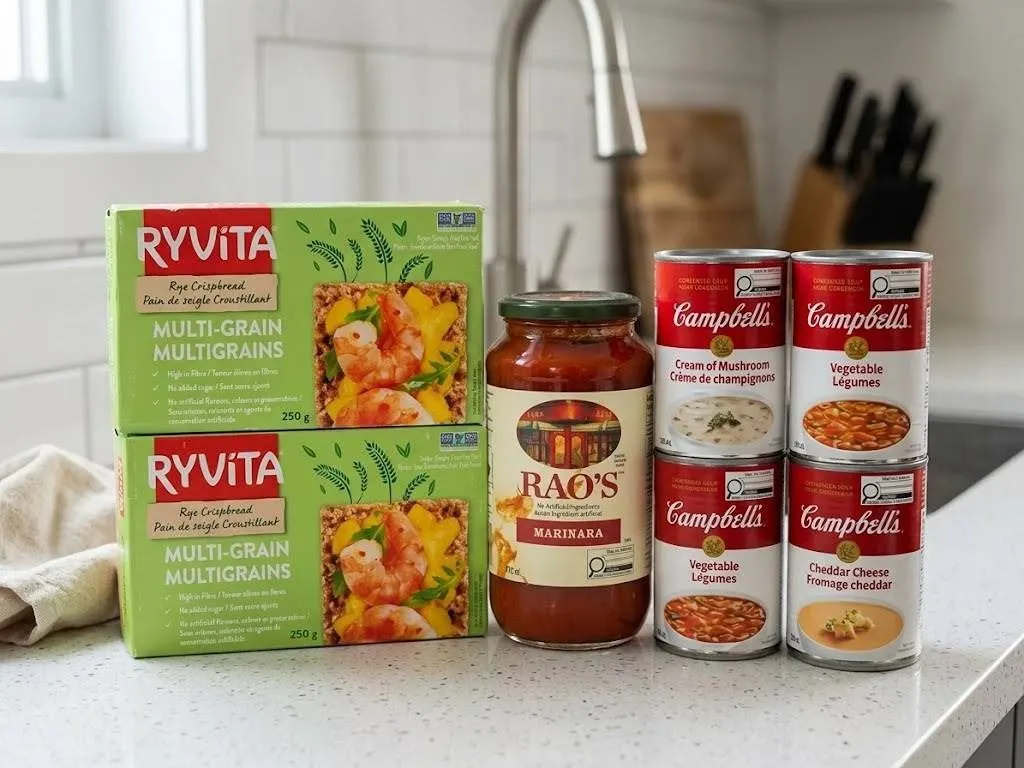 Ryvita Crackers Rao's Marinara Campbells Soups Lot