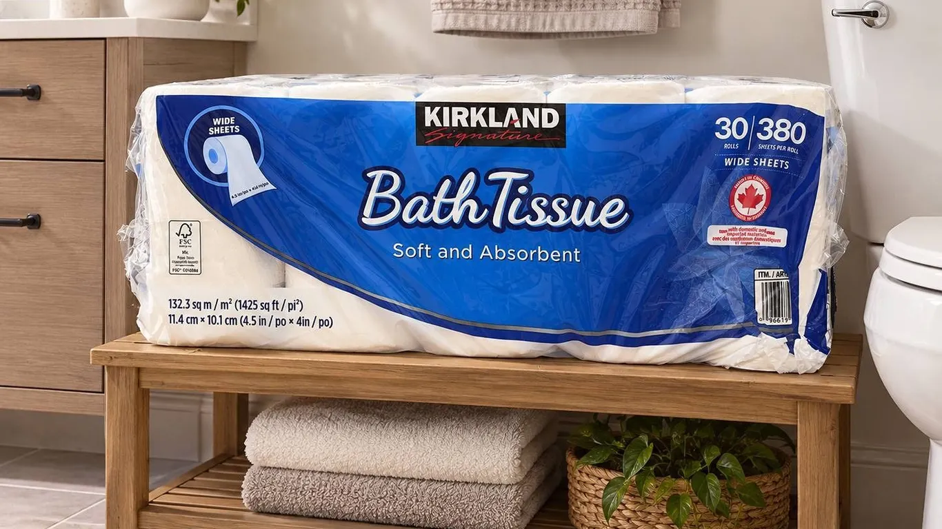 Kirkland Bath Tissue 30 Rolls, Soft And Absorbent